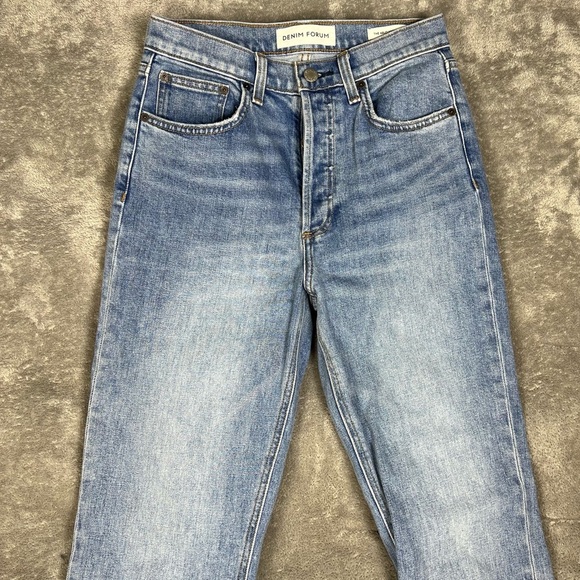 Aritzia Jeans Womens 26 Denim Forum The Arlo High Rise Straight Leg 28L Denim - Picture 4 of 13